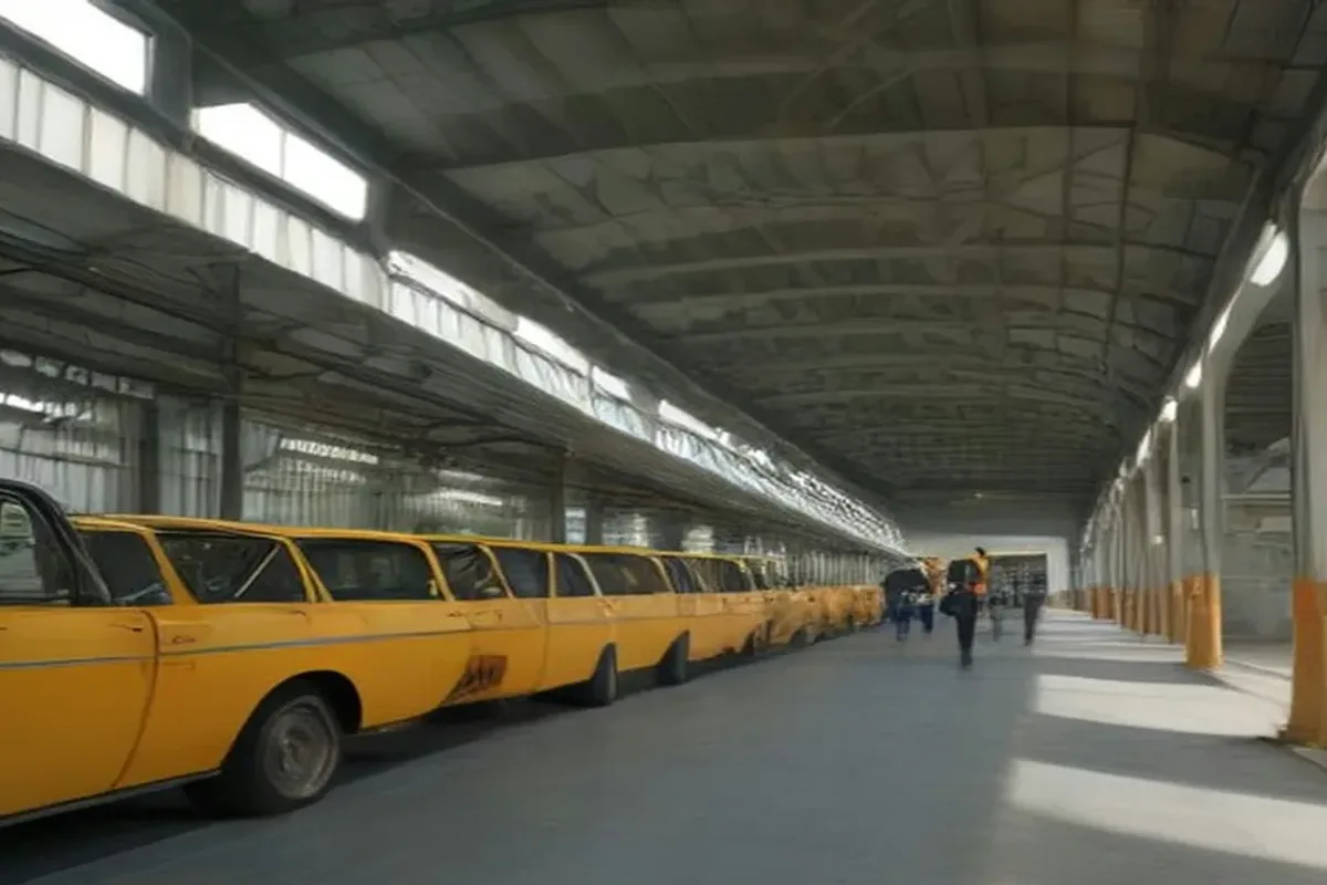 Commercial vehicle fleet parked at a regional depot