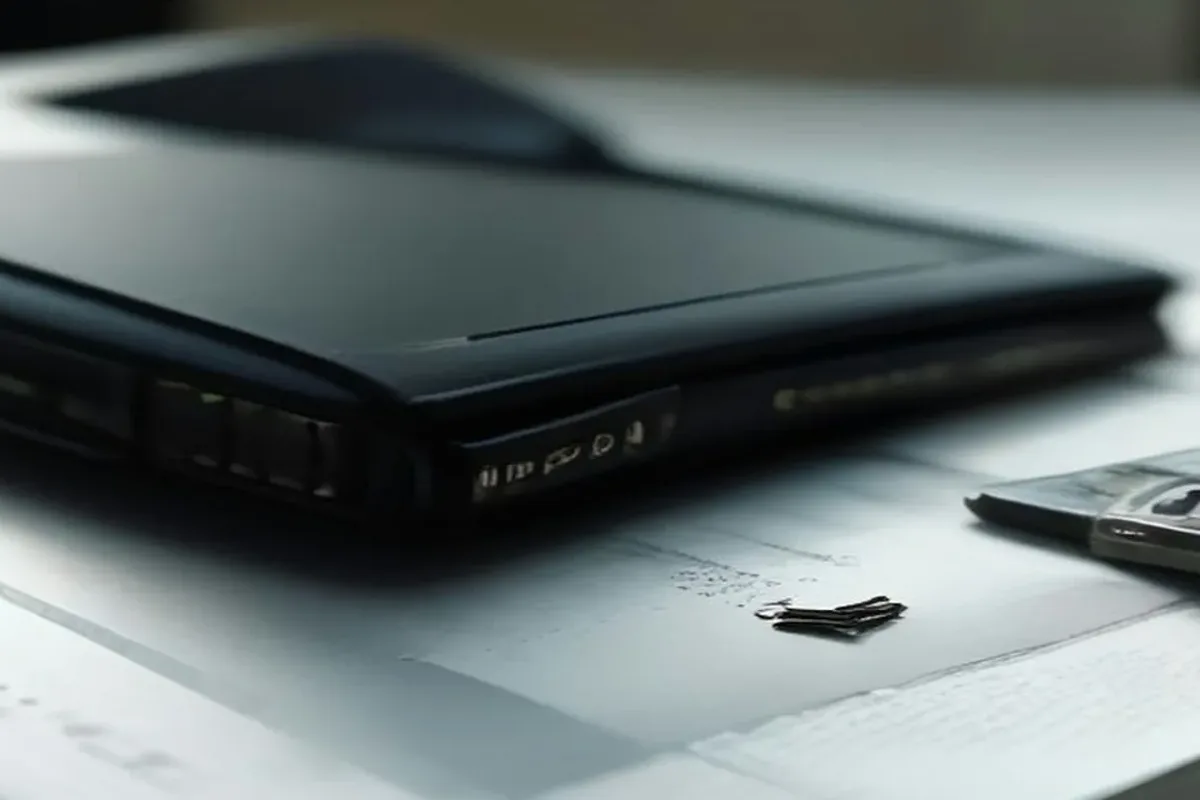 Laptop and documents on a desk during a lease review